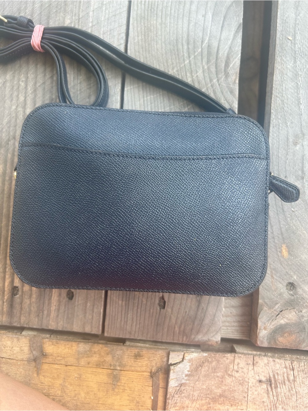 Coach Desert Moon & Stars Appliqué Camera Crossbody Black Pebbled Leather Rare - Picture 2 of 4